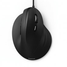 Hama EMC-500 Ratón Óptico Ergonómico 1800DPI Negro en PcComponentes