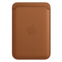 Apple MagSafe Cartera Piel Marrón para iPhone 12
