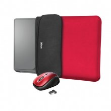 Trust Yvo Funda Reversible para Portátil 15.6" + Ratón Inalámbrico Rojo en PcComponentes