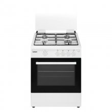 Corberó CCSF60420BW Cocina de Gas Butano 4 Zonas + Horno Blanco en PcComponentes