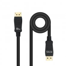 Nanocable Cable DisplayPort 1.4 Macho/Macho Negro 1 m en PcComponentes
