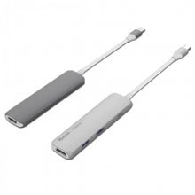 SilverHT Mini-Hub 4 en 1 USB Tipo-C a HDMI/USB 3.0/USB Tipo C Gris en PcComponentes