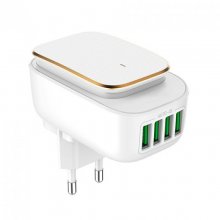 Osca Connect OC4405 Cargador 4 USB 4.4A con Luz LED 2W en PcComponentes