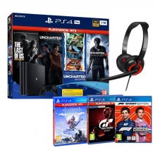 Pack Sony PlayStation 4 Pro 1TB + 9 Juegos + Auriculares Indeca HS070 en PcComponentes
