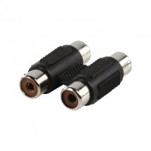 Goobay Adaptador de Audio Estéreo 2xRCA a 2xRCA Hembra/Hembra Negro en PcComponentes