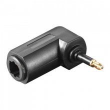 Goobay Adaptador Óptico Acodado TosLink a Jack 3.5mm Macho Negro en PcComponentes
