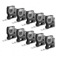 Dymo Pack 10 Unidades Etiquetas Adhesivas para LabelManager 12mm 7m Negra/Blanco en PcComponentes