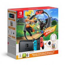 Nintendo Pack Switch Azul Neón/Rojo Neón + Ring Fit Adventure en PcComponentes