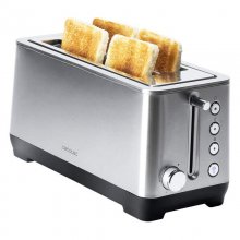 Cecotec BigToast Extra Double Torradeira 2 Ranhuras 1600W Aço Inoxidável en PcComponentes