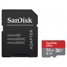 Sandisk Ultra MicroSDHC 32GB UHS-I U1 A1 Clase 10 + Adaptador SD en PcComponentes