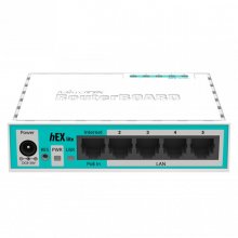 MikroTik HEX Lite Router MPLS 5 Puertos RJ45 PoE en PcComponentes