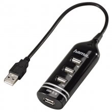 Hama PC Hub USB 2.0 15cm Negro en PcComponentes