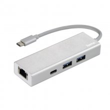 Hama Hub USB-3.1Type-C con RJ45 Aluminio en PcComponentes