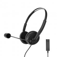 Energy Sistem Headset Office 2+ Auscultadores com Microfone e Comando Pretos en PcComponentes