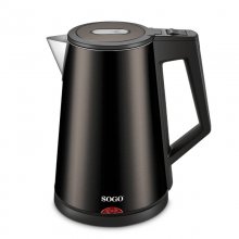 Sogo Hervidor de Agua de Acero Inoxidable 1.7L Negro en PcComponentes