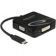 DeLock 63959 Hub USB-C a VGA/HDMI/DVI/DisplayPort en PcComponentes