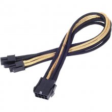 SilverStone PP07-EPS8BG Cable Extensor de Alimentación EPS 8 Pin a EPS/ATX 4+4 Pin 30cm Negro/Oro en PcComponentes
