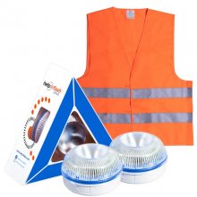 Help Flash Smart Luz de Emergencia Inteligente V16 Homologada DGT Pack 2 Unidades + Chaleco en PcComponentes