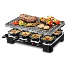 Mondial Le Gourmet SG-01 Plancha de Piedra Grill + Raclette 1400W en PcComponentes