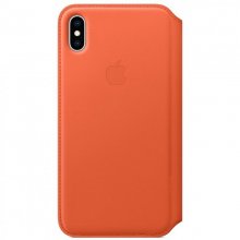 Apple Funda Leather Folio Naranja Atardecer para iPhone XS Max en PcComponentes