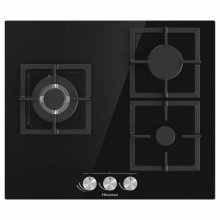 Hisense GG633B Placa de Gas 3 Zonas 60cm Cristal Negro en PcComponentes