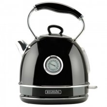 Bourgini Nostalgic Thermo Hervidor de Agua 1.7L 2200W Negro en PcComponentes