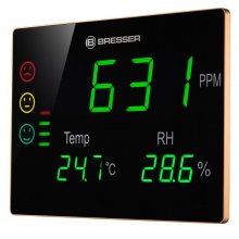 Bresser Smile XXL Medidor CO2 Profesional de Concentración de CO2 para Interiores en PcComponentes