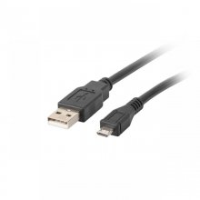 Lanberg Cable Micro USB a USB 2.0 1.8m Negro en PcComponentes