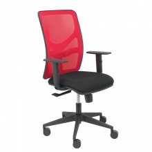 Piqueras y Crespo Motilla Silla Malla Roja Asiento Bali Brazo Regulable Negro en PcComponentes