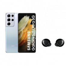 Samsung Galaxy S21 Ultra 5G 512GB Plata + Galaxy Buds+ Negro en PcComponentes