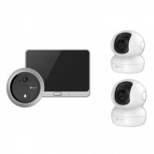 Ezviz DP1C Mirilla Wifi 720P con Detección de Movimiento y Visión Nocturna + 2x TY2 Cámara de Vigilancia IP WiFi 1080p en PcComponentes