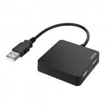 Hama Hub 4 Puertos USB 2.0 Negro en PcComponentes