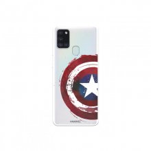 Funda Oficial de Marvel Capitán América Escudo Transparente Marvel para Samsung Galaxy A21S en PcComponentes