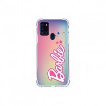 Funda Oficial de Mattel Barbie Logo Estrellas Brillo Láser Barbie para Samsung Galaxy A21S en PcComponentes
