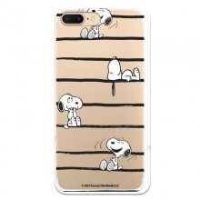 Funda Oficial de Peanuts Snoopy Rayas Snoopy para iPhone 7 Plus en PcComponentes