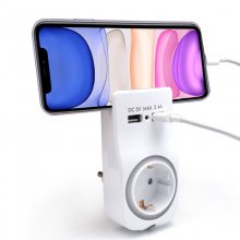 Welly Enjoy IT WY13030 Adaptador de Corriente con Soporte 2 Puertos USB Blanco en PcComponentes