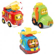VTech Tut Tut Bólidos Pack Piero el Camión de Bomberos + Víctor el Tractor + Mateo el Helicóptero en PcComponentes