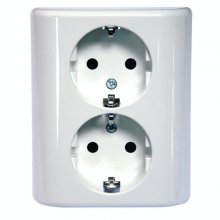 Simon Brico Base Enchufe de Pared Doble Empotrable Blanco en PcComponentes