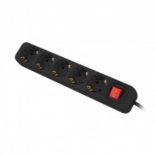 Lanberg Regleta 5 Tomas Schuko con Protección 1.5m Negra en PcComponentes