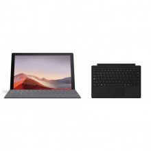 Microsoft Surface Pro 7 Intel Core i5-1035G4/8 GB/256 GB SSD/12.3" Platino + Surface Pro Cover Funda con Teclado Negra en PcComponentes