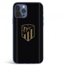 Funda Oficial Atlético de Madrid Atleti Escudo Dorado Fondo Negro para iPhone 12 en PcComponentes
