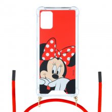 Funda Colgante Oficial de Disney Minnie Fondo Rojo para Samsung Galaxy A51 en PcComponentes