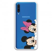 Funda Oficial de Disney Mickey y Minnie Asomados Clásicos Disney para Samsung Galaxy A50 en PcComponentes