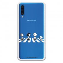 Funda Oficial de Peanuts Personajes Peatones Snoopy para Samsung Galaxy A50 en PcComponentes