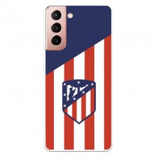 Funda Oficial Atlético de Madrid del Atleti Escudo Fondo Atlético para Samsung Galaxy S21 en PcComponentes