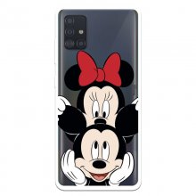 Funda Oficial de Disney Mickey y Minnie Fondo Negro Clásicos Disney para Samsung Galaxy A51 en PcComponentes