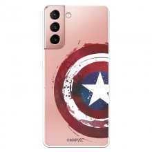 Funda Oficial de Marvel Capitán América Escudo Transparente Marvel para Samsung Galaxy S21 en PcComponentes