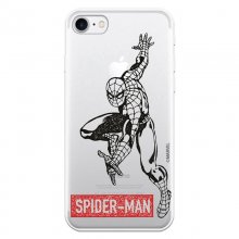 Funda Oficial de Marvel Spider-Man Logo Rojo Transparente para iPhone 8 en PcComponentes