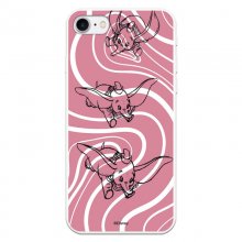 Funda Oficial de Disney Dumbo Fondo Rosa y Blanco Dumbo para iPhone 8 en PcComponentes