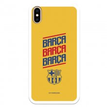 Funda del Barcelona Fondo Amarillo Licencia Oficial FC Barcelona para iPhone XS Max en PcComponentes
